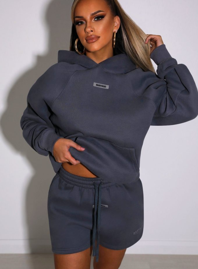 Ivy Luxe Hoodie - Charcoal