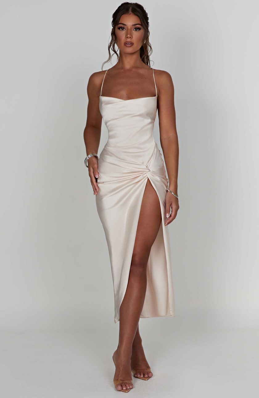 Jaida Midi Dress - Ivory