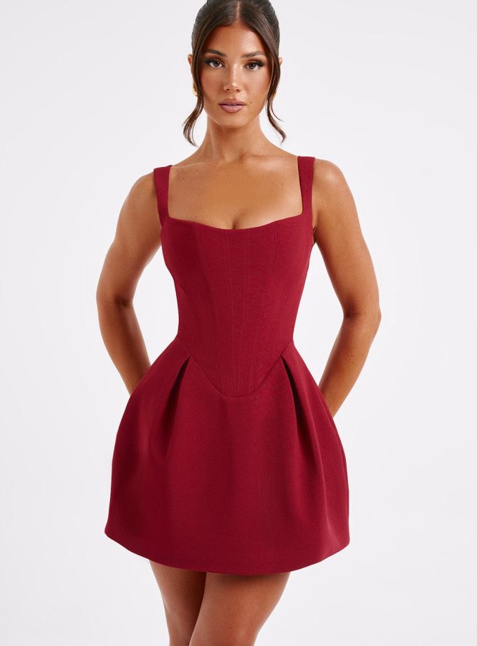 Janiyah Mini Dress - Wine