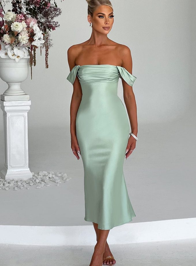 Jennifer Midi Dress - Mint