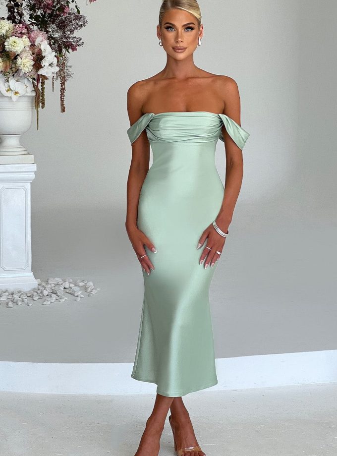 Jennifer Midi Dress - Mint