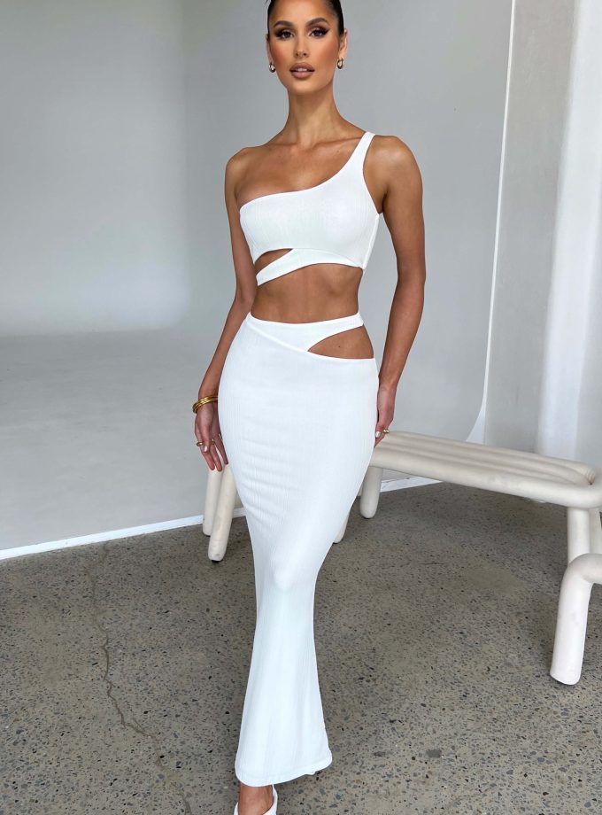 Kaela Maxi Skirt - White