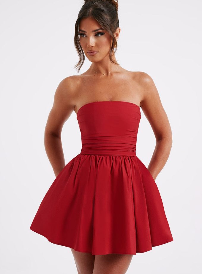 Katrina Mini Dress - Red