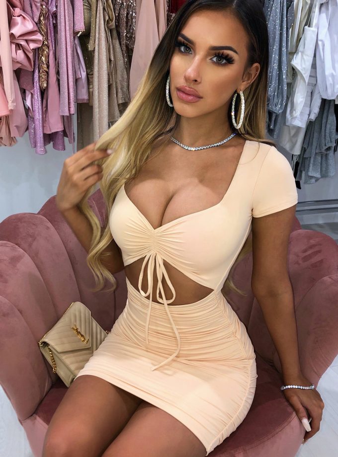 Kiera Mini Dress - Nude