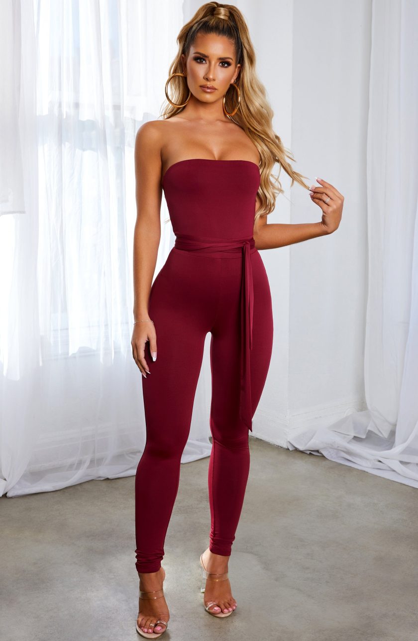 Kylia Jumpsuit - Burgundy