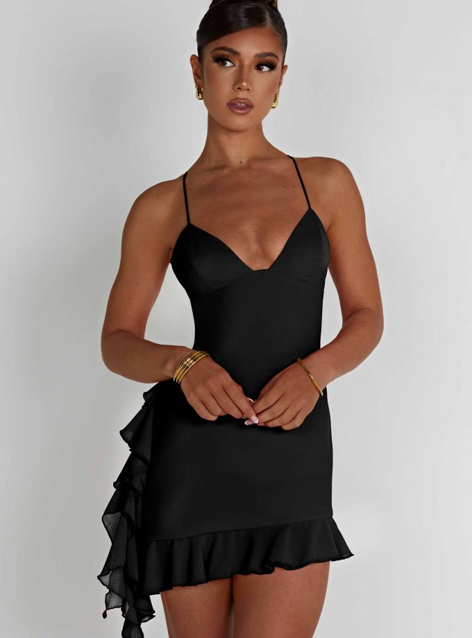 Larosa Mini Dress - Black