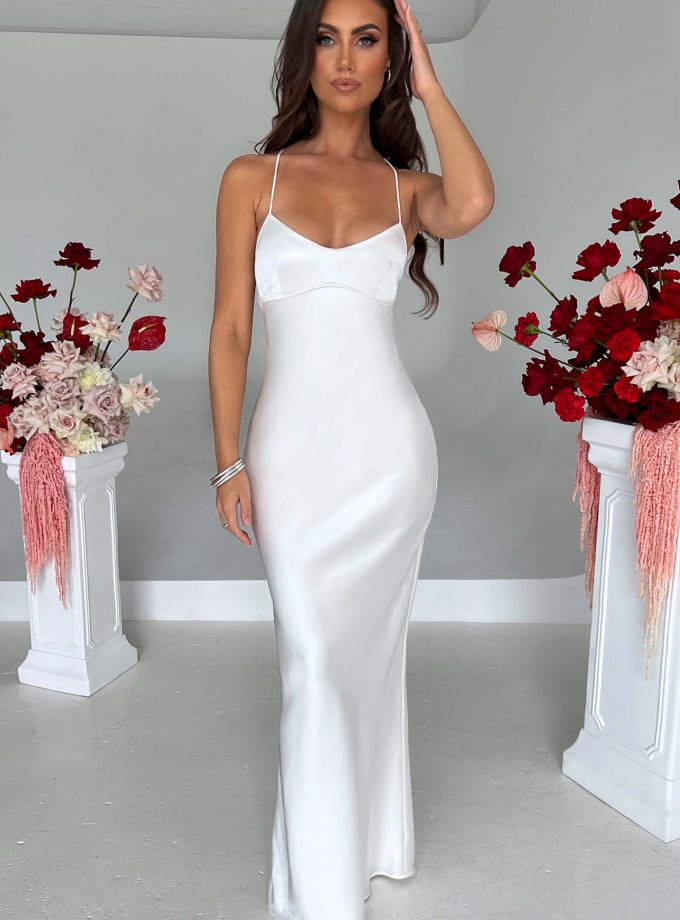 Malika Maxi Dress - Ivory