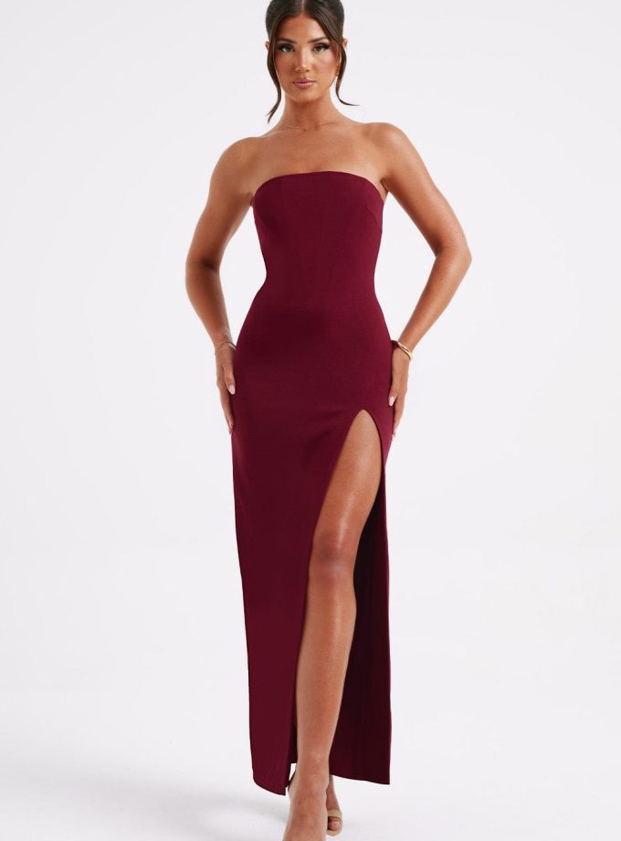 Marcia Maxi Dress - Burgundy