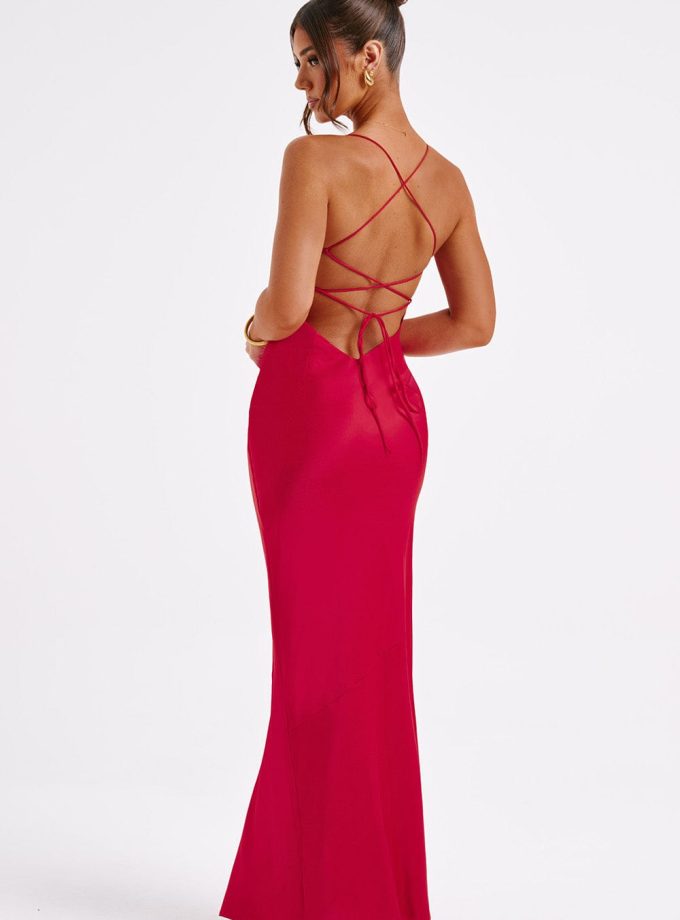 Misha Maxi Dress - Red