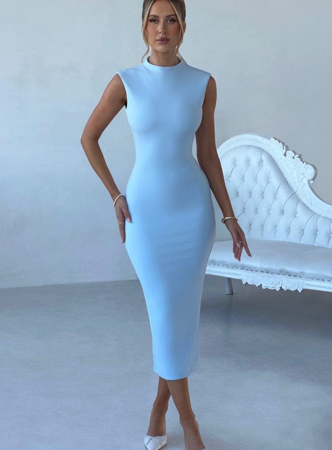 Moira Midi Dress - Blue