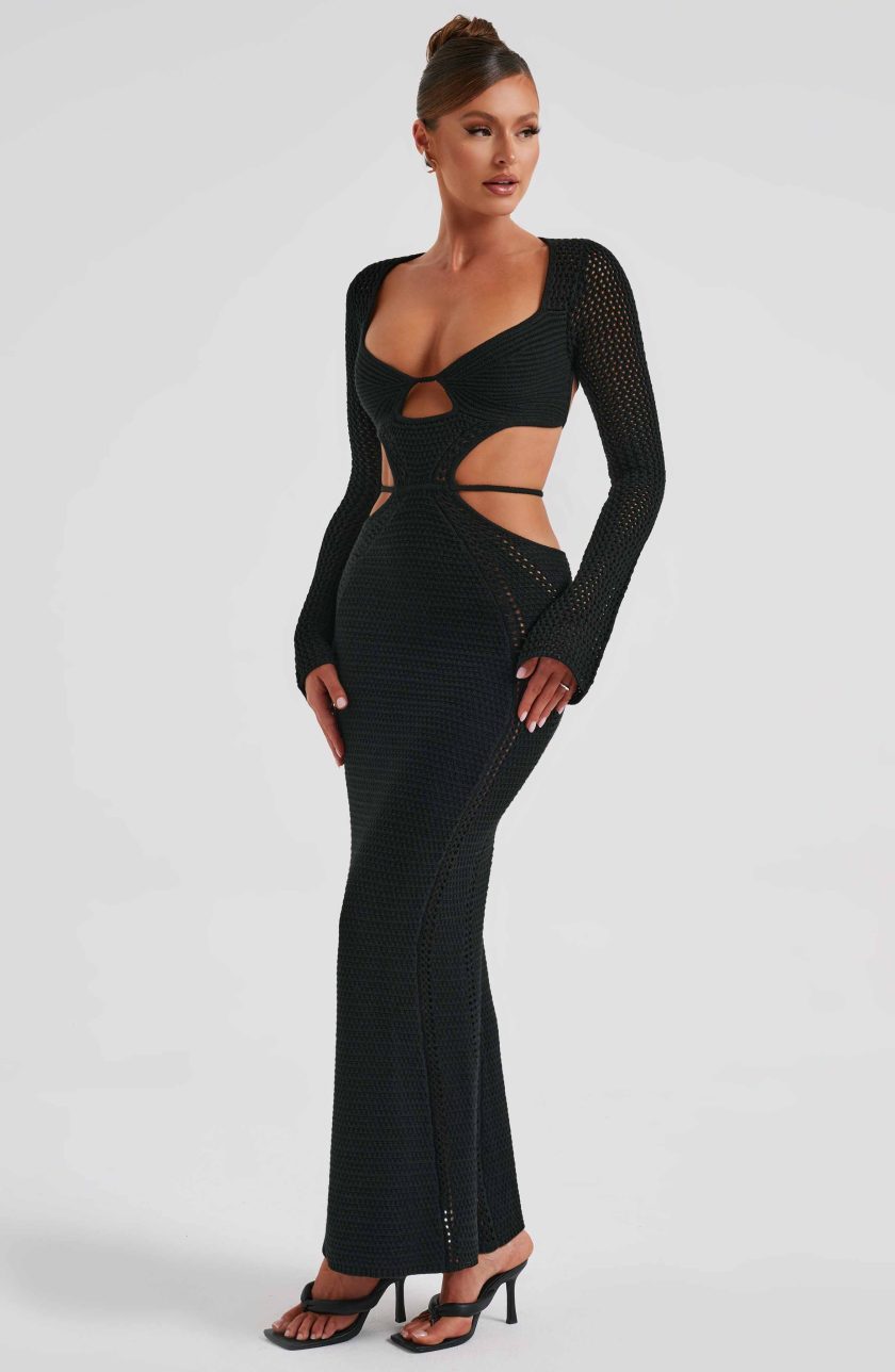 Nadine Maxi Dress - Black