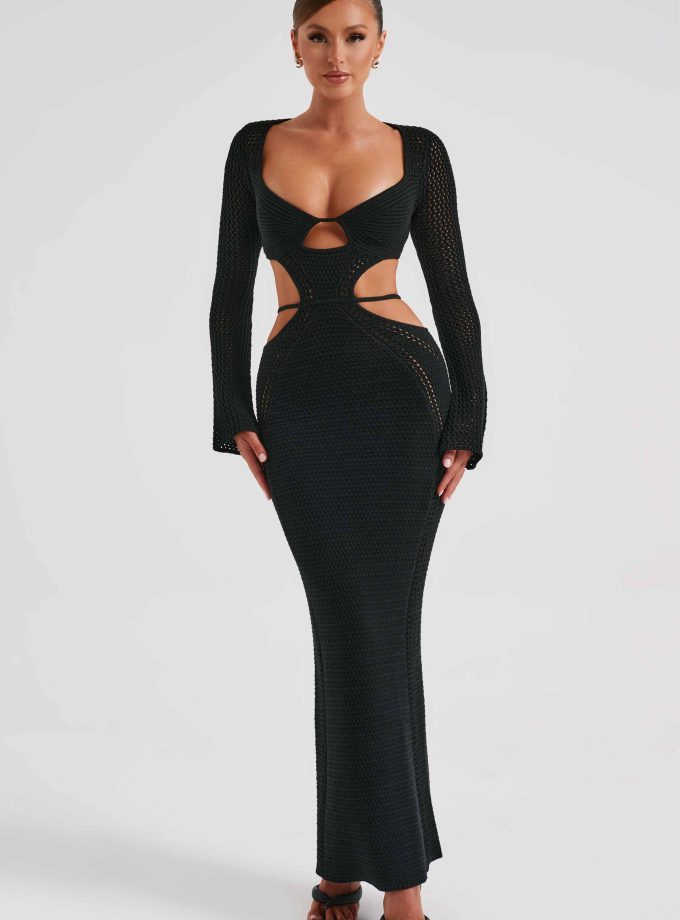 Nadine Maxi Dress - Black