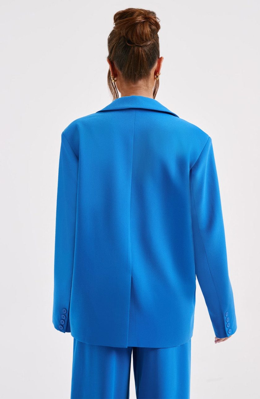 Noa Oversized Suit Jacket - Blue