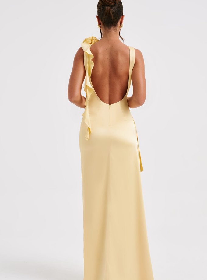 Peggy Maxi Dress - Lemon