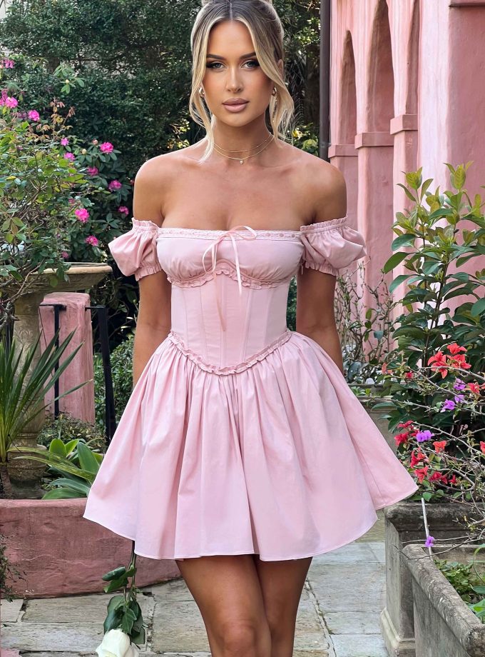 Penelope Mini Dress - Blush