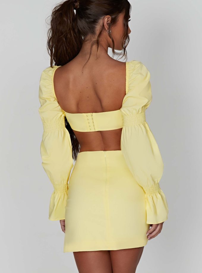 Perla Mini Skirt - Lemon