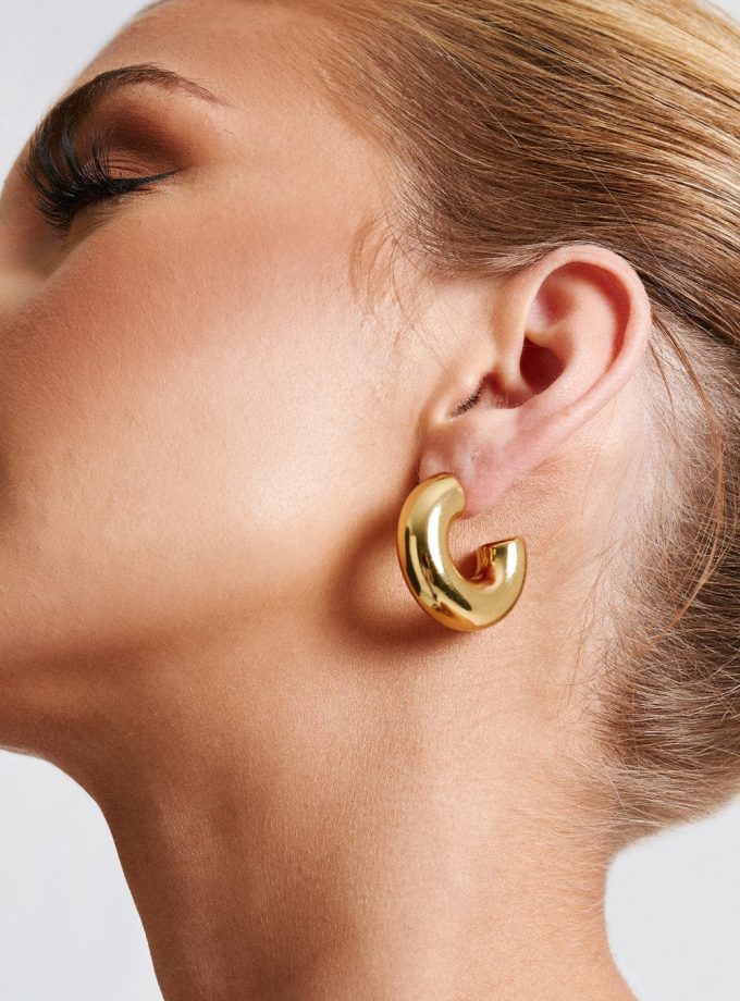 Petra Hoop Earrings - Gold