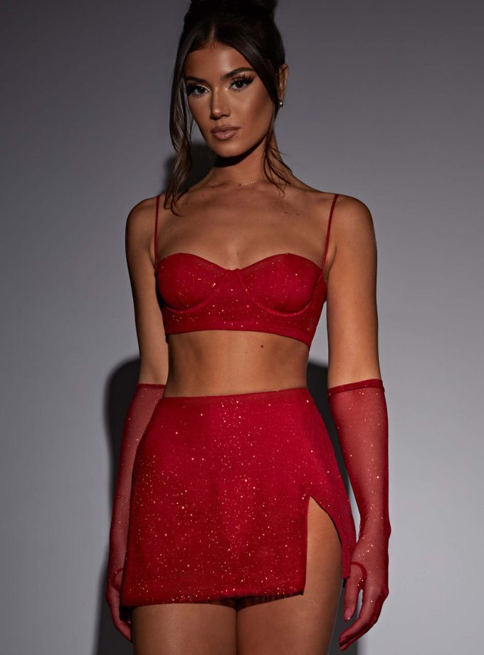 Posie Top - Red Sparkle