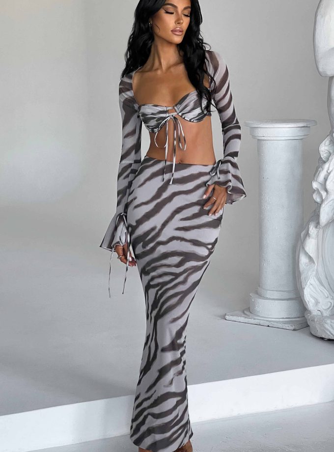 Priscilla Top - Zebra Print