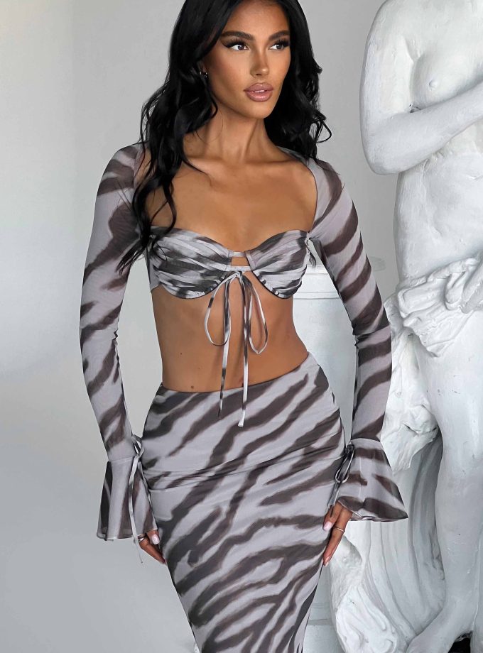 Priscilla Top - Zebra Print