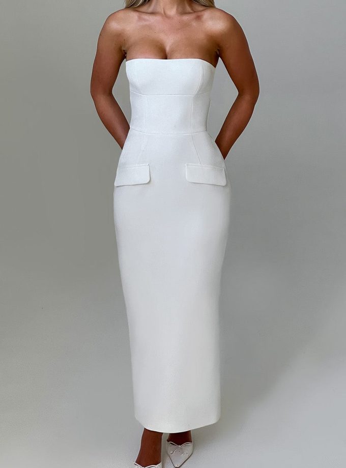 Roxanne Midaxi Dress - Ivory