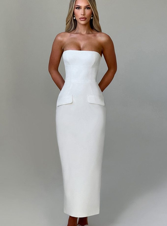 Roxanne Midaxi Dress - Ivory