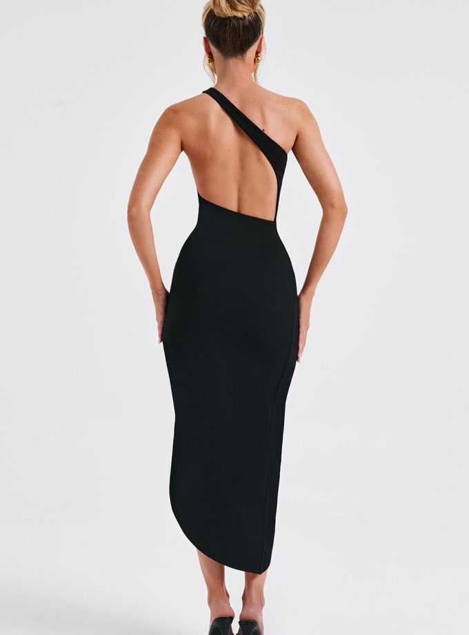 Saffira Midi Dress - Black