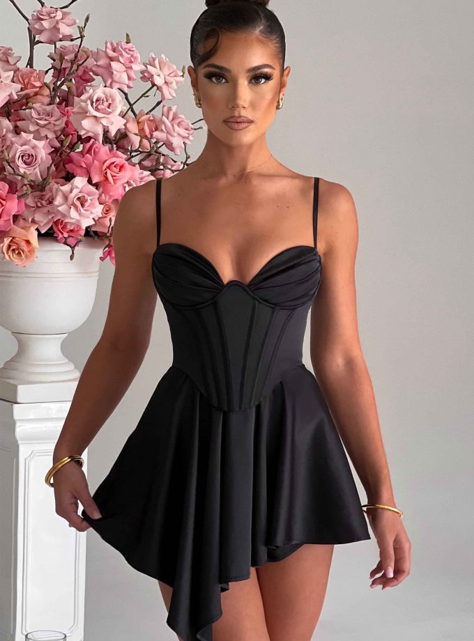 Saffron Playsuit - Black