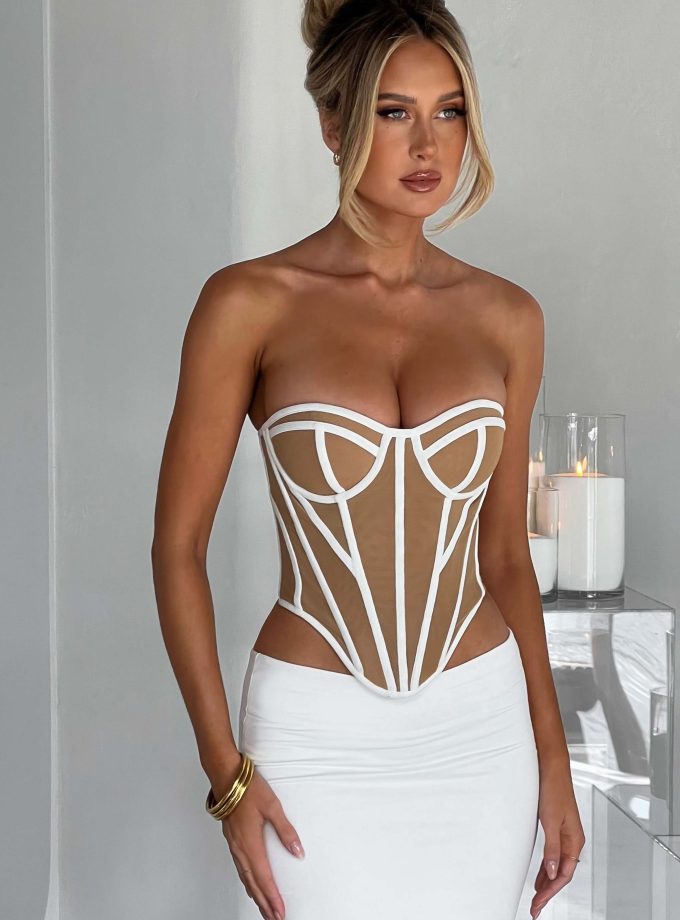 Santanna Corset - Ivory/Nude