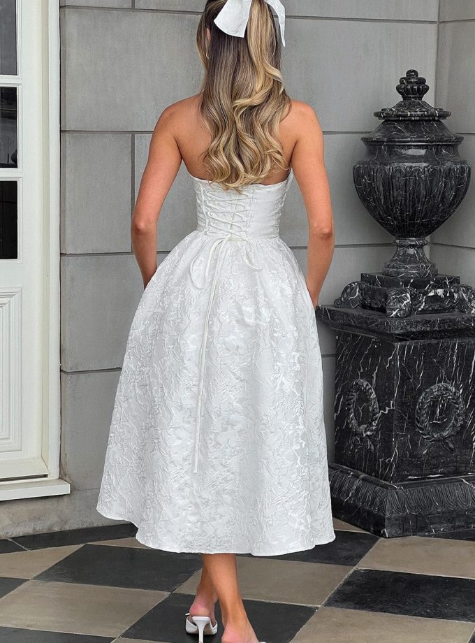 Saoirse Midi Dress - Ivory