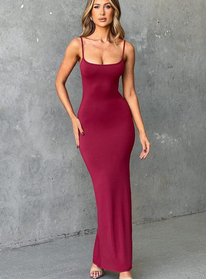 Saskia Maxi Dress - Cherry