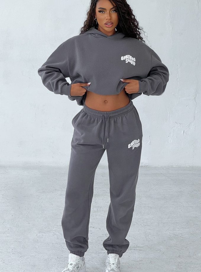 Studio Sweatpants - Charcoal/White