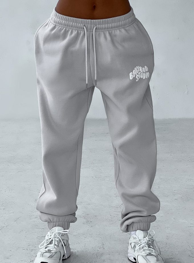 Studio Sweatpants - Light Grey/White