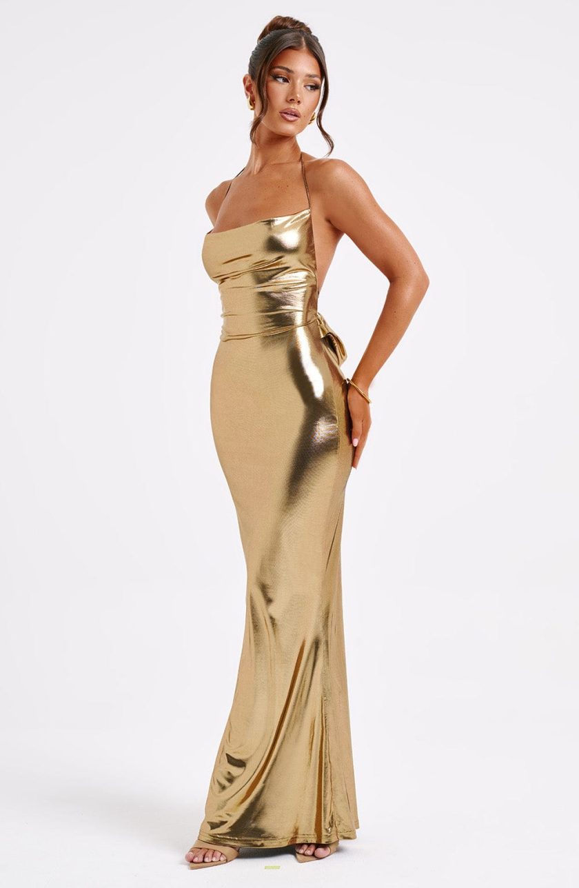 Talisa Maxi Dress - Gold