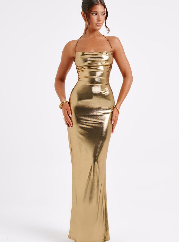 Talisa Maxi Dress - Gold