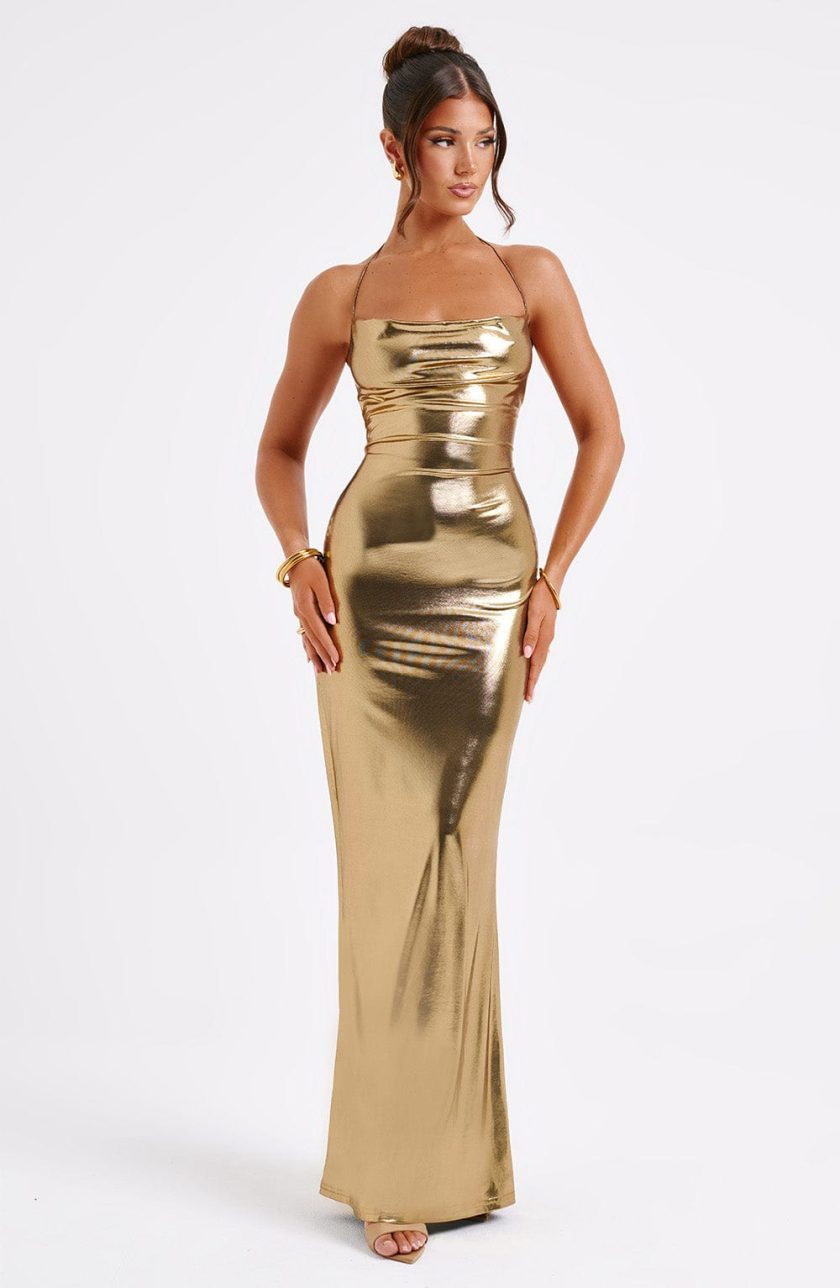 Talisa Maxi Dress - Gold