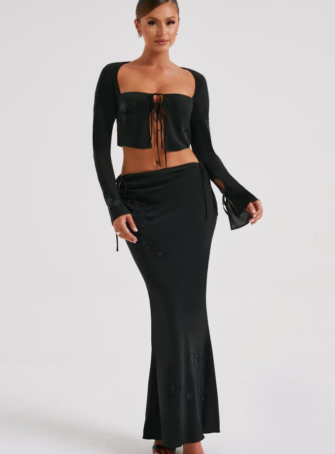 Tana Maxi Skirt - Black