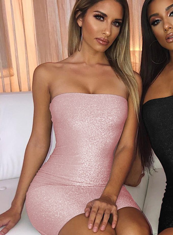 Tila Mini Dress - Pink Sparkle