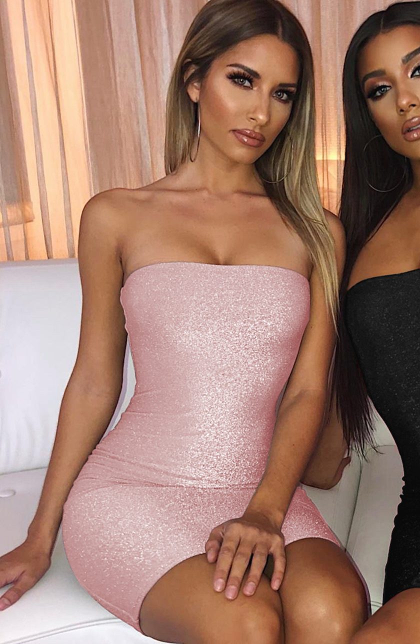 Tila Mini Dress - Pink Sparkle