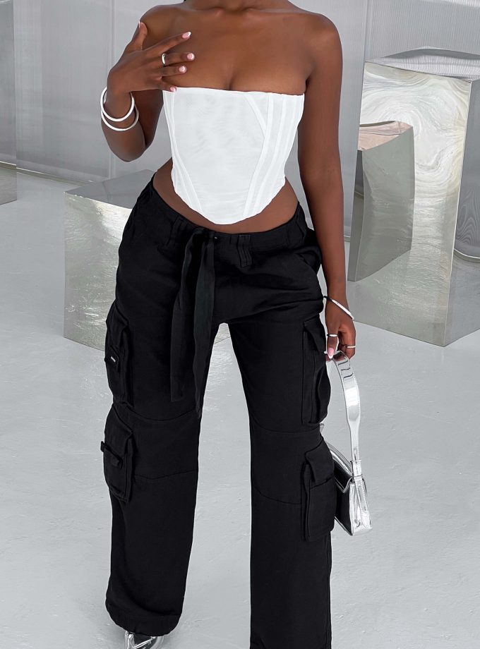 Tinashe Cargo Pants - Black