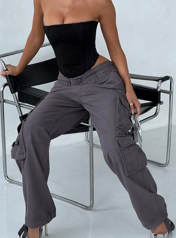 Tinashe Cargo Pants - Charcoal