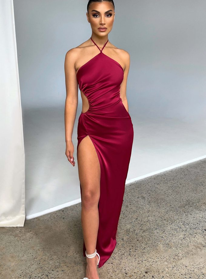 Vanessa Maxi Dress - Wine