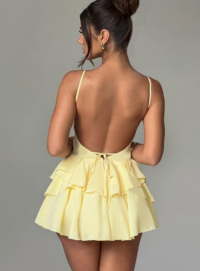 Veena Playsuit - Lemon