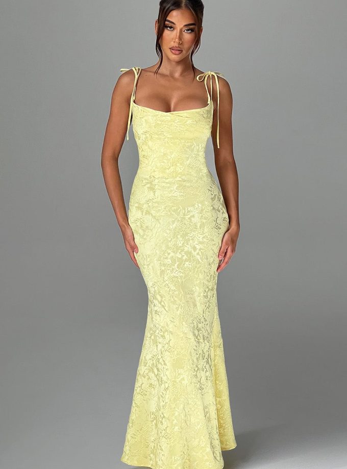 Whitney Maxi Dress - Lemon