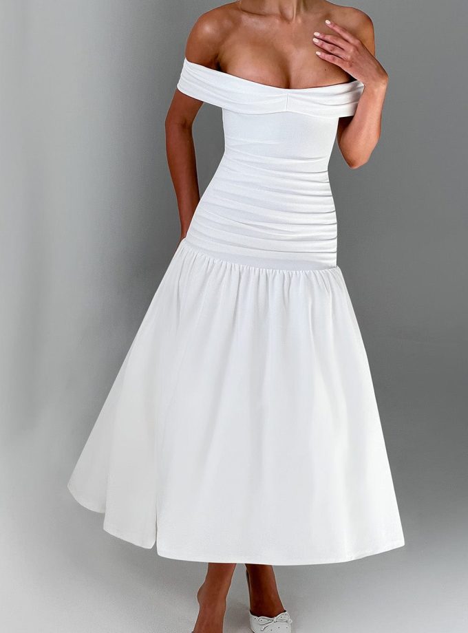 Wilhelmina Midaxi Dress - Ivory