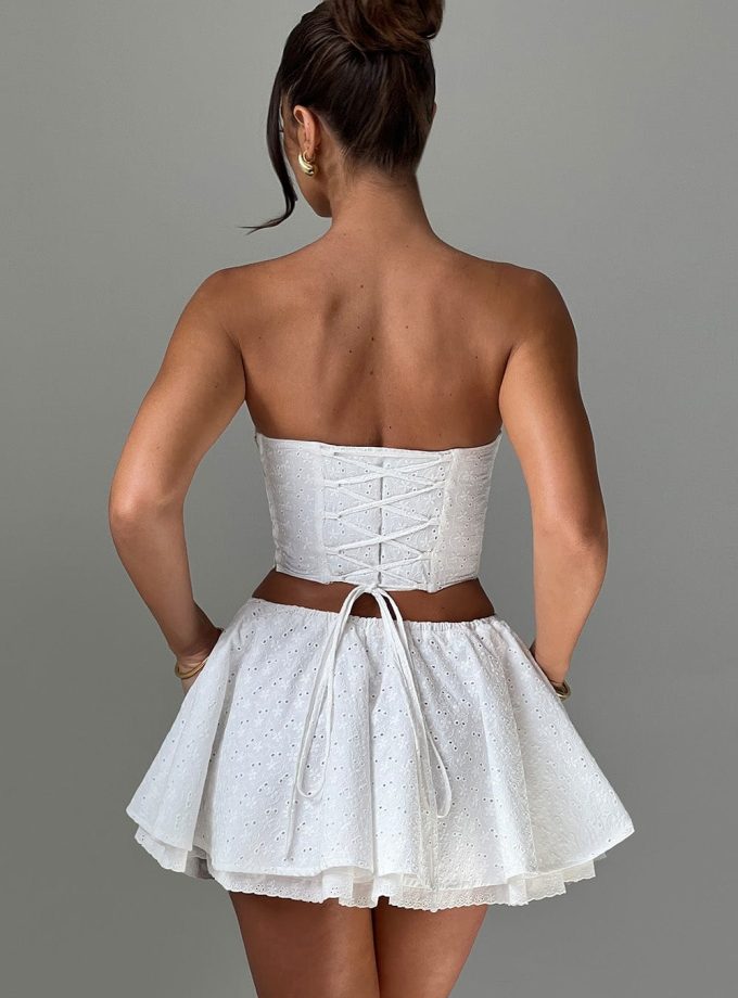 Winnie Mini Skirt - Ivory