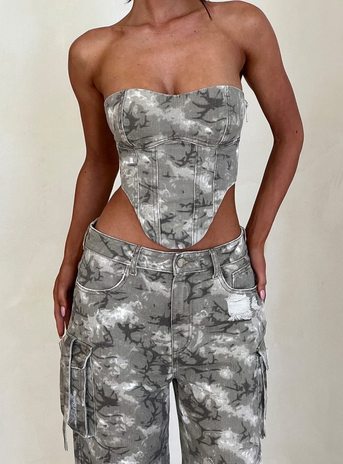 Yasie Corset - Camo Print