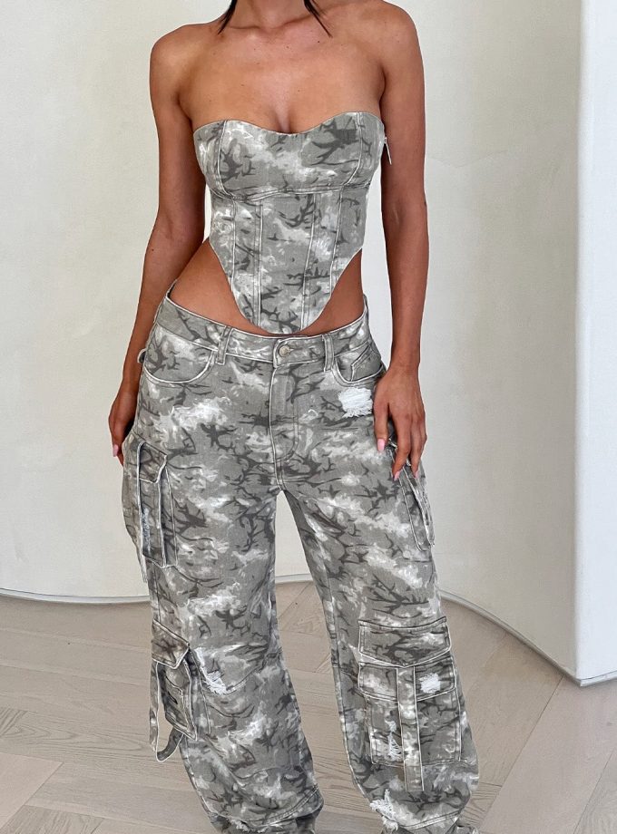 Yasie Corset - Camo Print