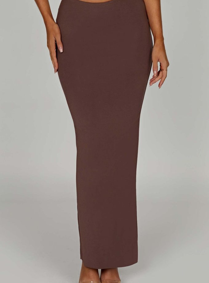 Yazmin Maxi Skirt - Chocolate