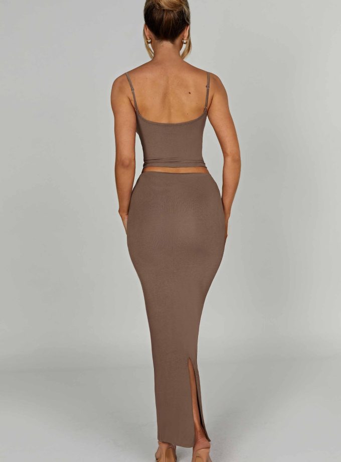 Yazmin Maxi Skirt - Mocha